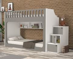 İnci Seyyar Merdivenli İkili Ranza GB