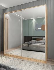 Bodrum Sürgü Kapaklı Dolap Gardırop Çam- Ücretsiz Kurulum Ölçü Seçenekli