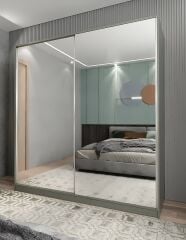 Bodrum Sürgü Kapaklı Dolap Gardırop Füme- Ücretsiz Kurulum Ölçü Seçenekli