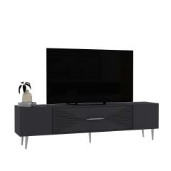 Motif Tv Sehpası Tv Ünitesi Antrasit Gümüş