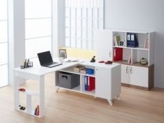 Foça Ofis Çalışma Masası Beyaz