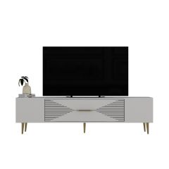 Motif Tv Sehpası Tv Ünitesi Beyaz Altın