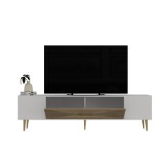 Motif Tv Sehpası Tv Ünitesi Beyaz Safirmeşe Gümüş
