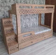 Venom Çekmeceli Seyyar Merdivenli Ranza - Kurulum Hizmeti - Özel Teslimat -Atlantik