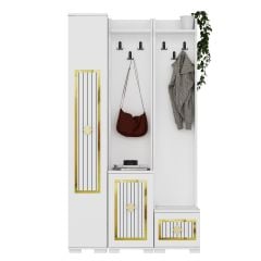 Casablanca  Vestiyer Portmanto Ayakkabılık Beyaz
