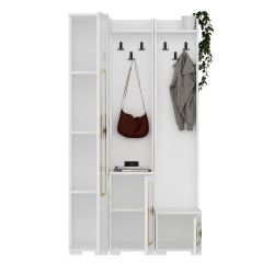 Casablanca  Vestiyer Portmanto Ayakkabılık Beyaz