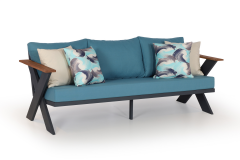 Selina Alüminyum Oturma Grubu Bahçe Balkon Koltuk Takımı 3+1+1+Masa