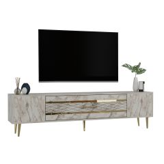Aşkabat Tv Sehpası Tv Ünitesi Efesmermer Altın