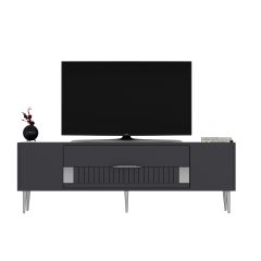 Pencap Tv Sehpası Tv Ünitesi Antrasit Gümüş