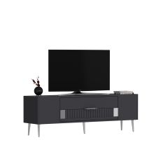 Pencap Tv Sehpası Tv Ünitesi Antrasit Gümüş