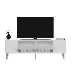 Pencap Tv Sehpası Tv Ünitesi Beyaz Gümüş