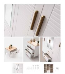 Lemis Tamamı Mdf 6 Kapaklı Membran Gardırop ve Yatak Odası Takımı - Kurulum Dahil