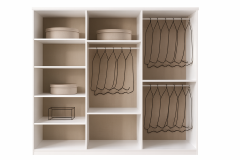 Mimoza Tamamı Mdf 6 Kapaklı Membran Gardırop ve Yatak Odası Takımı - Kurulum Dahil