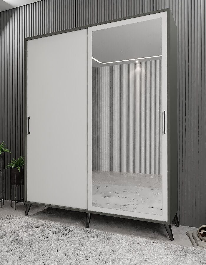 İmaj Sürgülü Portmanto Vestiyer Füme Beyaz - Ücretsiz Kurulum