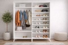 İmaj Sürgülü Portmanto Vestiyer Beyaz - Ücretsiz Kurulum 160 cm