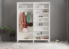 İmaj Sürgülü Portmanto Vestiyer Beyaz - Ücretsiz Kurulum