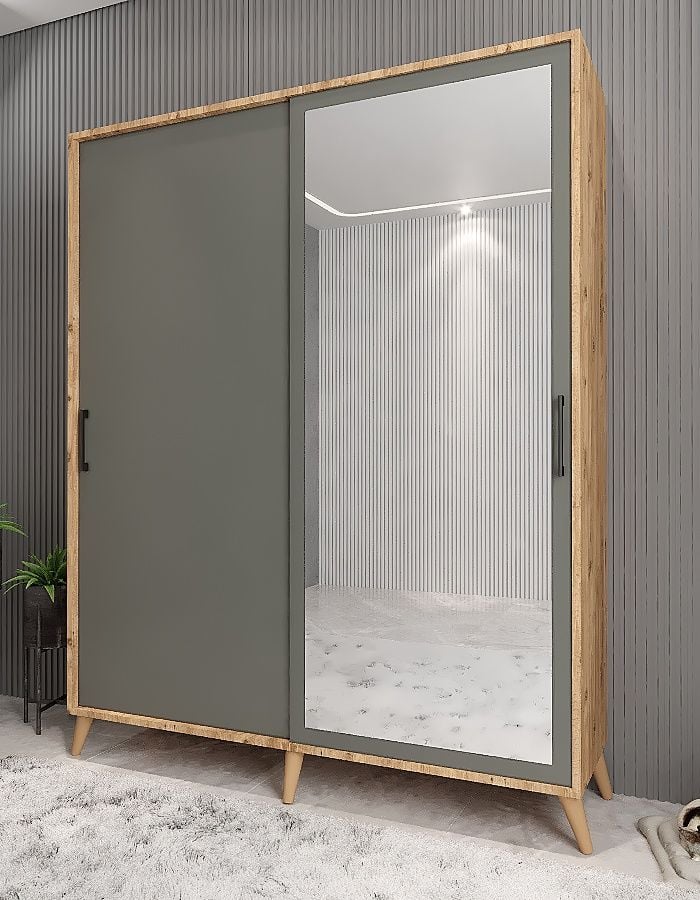 İmaj Sürgülü Portmanto Vestiyer Çam Füme - Ücretsiz Kurulum