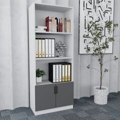 Vest 7'li Ofis Takımı Ücretsiz Kurulum Model 1 Beyaz Füme