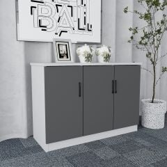 Vest 7'li Ofis Takımı Ücretsiz Kurulum Model 1 Beyaz Füme