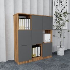Vest 7'li Ofis Takımı Ücretsiz Kurulum Model 1 Ceviz Füme
