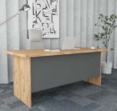 Naomi 6'lı Ofis Takımı Ücretsiz Kurulum Model 2 Çam Füme