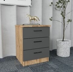 Naomi 6'lı Ofis Takımı Ücretsiz Kurulum Model 2 Çam Füme