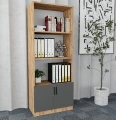 Naomi 6'lı Ofis Takımı Ücretsiz Kurulum Model 2 Çam Füme