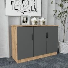 Naomi 6'lı Ofis Takımı Ücretsiz Kurulum Model 2 Çam Füme