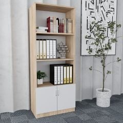 Naomi 6'lı Ofis Takımı Ücretsiz Kurulum Model 2 Meşe Beyaz