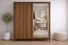 İmaj Sürgülü Portmanto Vestiyer Ceviz - Ücretsiz  Kurulum