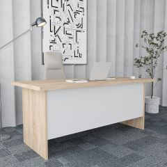 Oliver 5'li Ofis Takımı Ücretsiz Kurulum Model 4 Meşe Beyaz