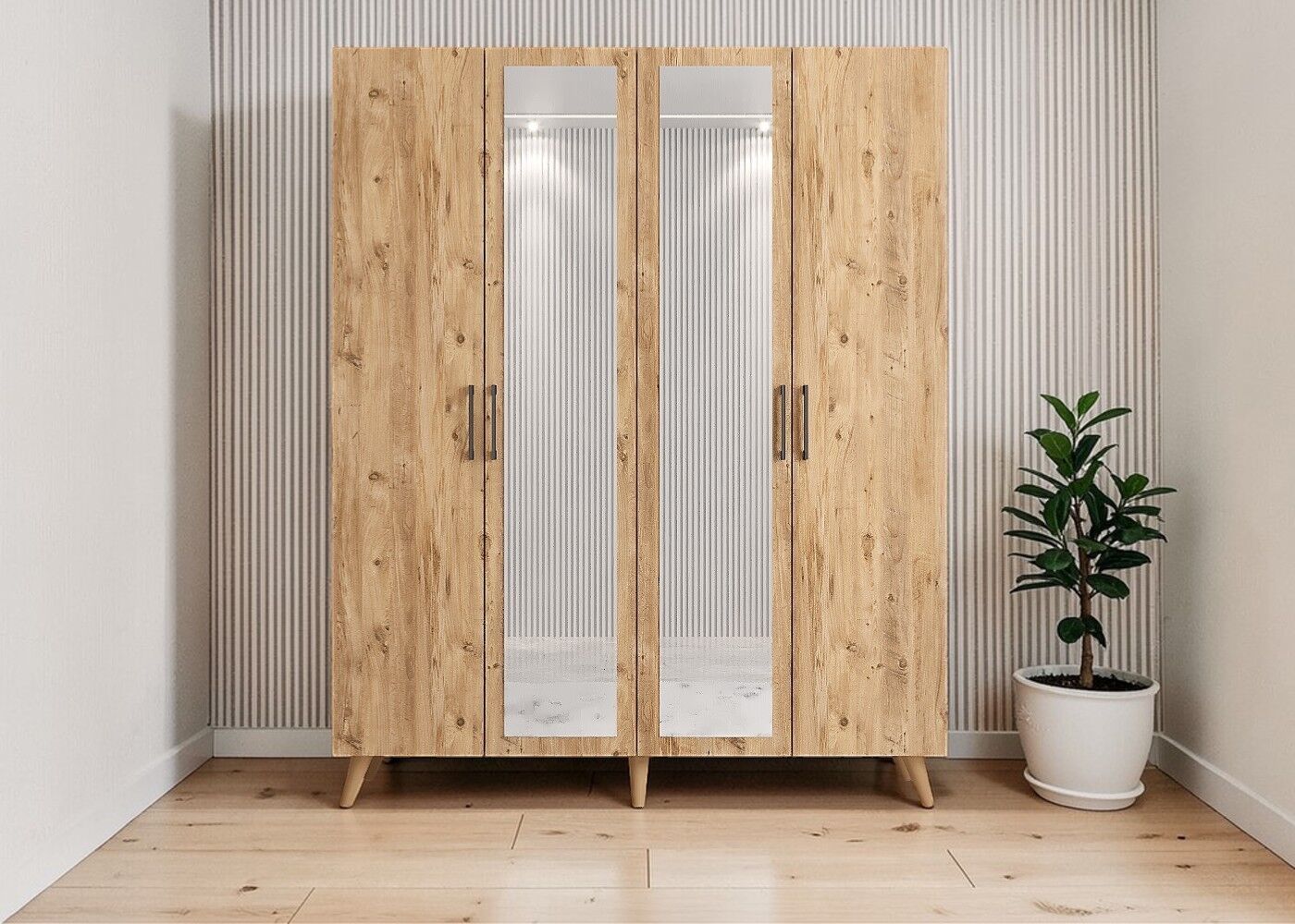 Açelya Portmanto Vestiyer Ayakkabılık Çam -Ücretsiz Kurulum M2