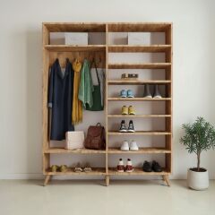 Açelya Portmanto Vestiyer Ayakkabılık Çam -Ücretsiz Kurulum M2