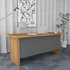 Oliver 5'li Ofis Takımı Ücretsiz Kurulum Model 4 Ceviz Füme