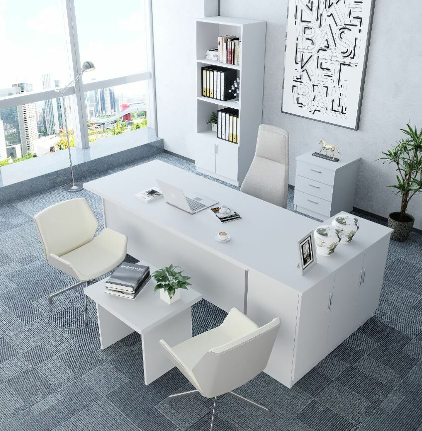 Bubble 5'li Ofis Takımı Ücretsiz Kurulum Model 5 Beyaz