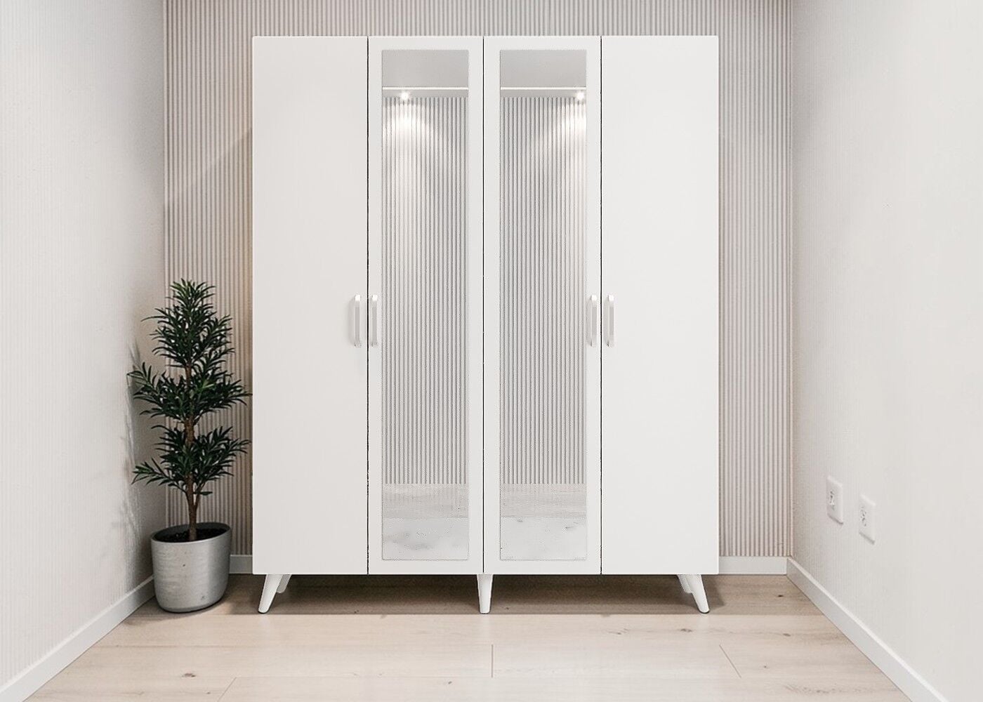 Açelya Portmanto Vestiyer Ayakkabılık Beyaz-Ücretsiz Kurulum M2