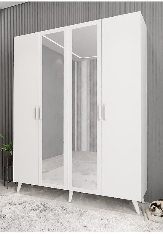 Açelya Portmanto Vestiyer Ayakkabılık Beyaz-Ücretsiz Kurulum M2