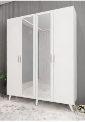 Açelya Portmanto Vestiyer Ayakkabılık Beyaz-Ücretsiz Kurulum M2