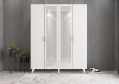 Açelya Portmanto Vestiyer Ayakkabılık Beyaz-Ücretsiz Kurulum M2