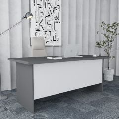 Pasha 4'lü Ofis Takımı Ücretsiz Kurulum Model 6 Füme Beyaz